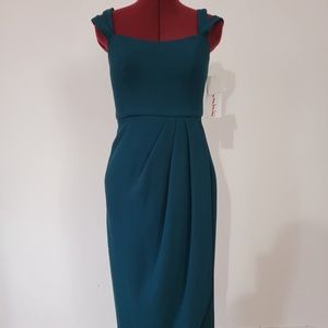 XScape Teal Green Cocktail Dress